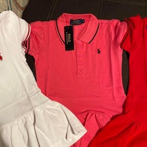 Kids T-shirts and Toddlers swim suits for girls. Adults clothing available to!